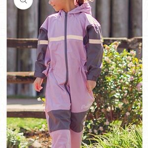 Oakiwear Kids Waterproof Rainsuit purple